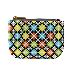 Diamond Argyle Pattern Colorful Diamonds On Argyle Style Mini Coin Purses by Simbadda