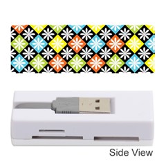 Diamond Argyle Pattern Colorful Diamonds On Argyle Style Memory Card Reader (stick)  by Simbadda