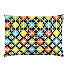 Diamond Argyle Pattern Colorful Diamonds On Argyle Style Pillow Case (two Sides) by Simbadda