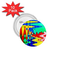 Bright Colours Abstract 1 75  Buttons (10 Pack) by Simbadda