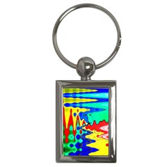 Bright Colours Abstract Key Chains (rectangle)  by Simbadda