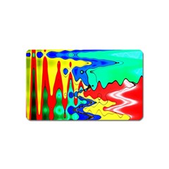 Bright Colours Abstract Magnet (name Card) by Simbadda