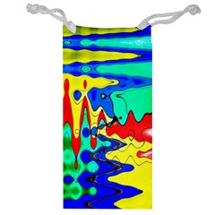 Bright Colours Abstract Jewelry Bag by Simbadda