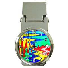 Bright Colours Abstract Money Clip Watches by Simbadda