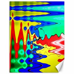 Bright Colours Abstract Canvas 12  X 16   by Simbadda