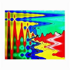 Bright Colours Abstract Small Glasses Cloth (2-side) by Simbadda