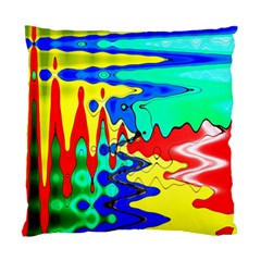 Bright Colours Abstract Standard Cushion Case (one Side) by Simbadda