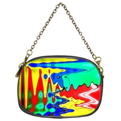 Bright Colours Abstract Chain Purses (two Sides)  by Simbadda