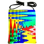 Bright Colours Abstract Shoulder Sling Bags Front