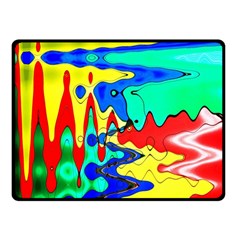 Bright Colours Abstract Fleece Blanket (small) by Simbadda