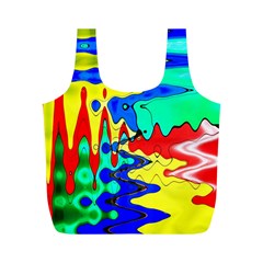 Bright Colours Abstract Full Print Recycle Bags (m)  by Simbadda