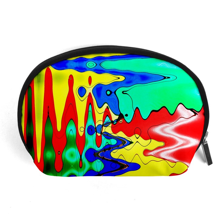 Bright Colours Abstract Accessory Pouches (Large) 