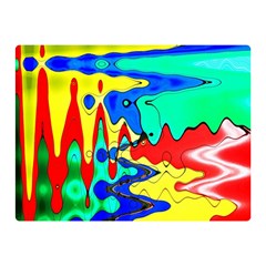 Bright Colours Abstract Double Sided Flano Blanket (mini)  by Simbadda