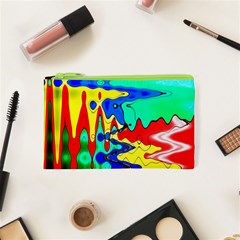 Bright Colours Abstract Cosmetic Bag (xs) by Simbadda