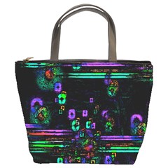 Digital Painting Colorful Colors Light Bucket Bags by Simbadda