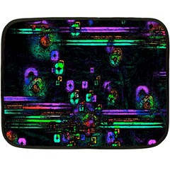 Digital Painting Colorful Colors Light Fleece Blanket (mini) by Simbadda