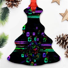 Digital Painting Colorful Colors Light Christmas Tree Ornament (two Sides) by Simbadda