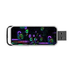 Digital Painting Colorful Colors Light Portable Usb Flash (two Sides) by Simbadda