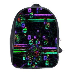 Digital Painting Colorful Colors Light School Bags (xl)  by Simbadda