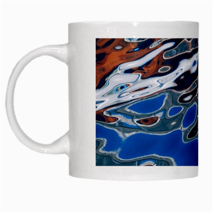 Colorful Reflections In Water White Mugs