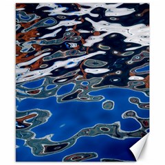 Colorful Reflections In Water Canvas 8  X 10  by Simbadda