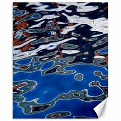 Colorful Reflections In Water Canvas 16  X 20   by Simbadda