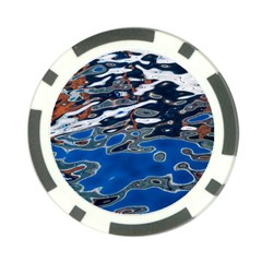 Colorful Reflections In Water Poker Chip Card Guard (10 Pack) by Simbadda