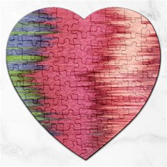 Rectangle Abstract Background In Pink Hues Jigsaw Puzzle (Heart)