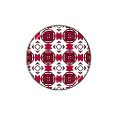 Seamless Abstract Pattern With Red Elements Background Hat Clip Ball Marker (10 Pack) by Simbadda