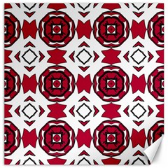 Seamless Abstract Pattern With Red Elements Background Canvas 16  X 16   by Simbadda