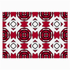 Seamless Abstract Pattern With Red Elements Background Large Glasses Cloth by Simbadda