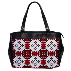 Seamless Abstract Pattern With Red Elements Background Office Handbags