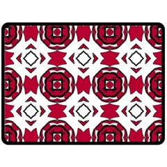 Seamless Abstract Pattern With Red Elements Background Fleece Blanket (large)  by Simbadda