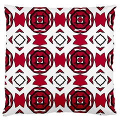 Seamless Abstract Pattern With Red Elements Background Large Cushion Case (two Sides) by Simbadda