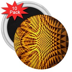 Patterned Wallpapers 3  Magnets (10 Pack)  by Simbadda