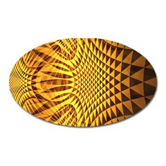 Patterned Wallpapers Oval Magnet by Simbadda