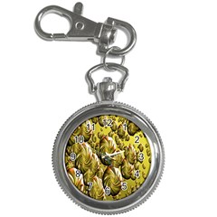 Melting Gold Drops Brighten Version Abstract Pattern Revised Edition Key Chain Watches by Simbadda