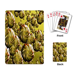 Melting Gold Drops Brighten Version Abstract Pattern Revised Edition Playing Card by Simbadda