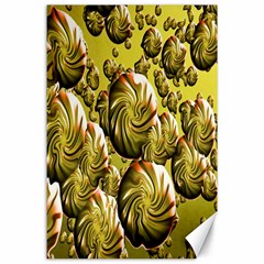 Melting Gold Drops Brighten Version Abstract Pattern Revised Edition Canvas 24  X 36  by Simbadda