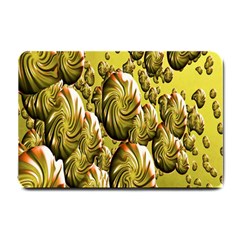 Melting Gold Drops Brighten Version Abstract Pattern Revised Edition Small Doormat  by Simbadda