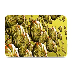 Melting Gold Drops Brighten Version Abstract Pattern Revised Edition Plate Mats by Simbadda