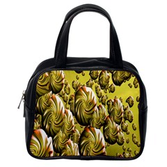 Melting Gold Drops Brighten Version Abstract Pattern Revised Edition Classic Handbags (one Side) by Simbadda