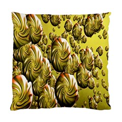 Melting Gold Drops Brighten Version Abstract Pattern Revised Edition Standard Cushion Case (one Side) by Simbadda