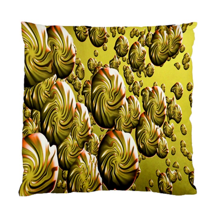 Melting Gold Drops Brighten Version Abstract Pattern Revised Edition Standard Cushion Case (One Side)