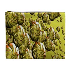 Melting Gold Drops Brighten Version Abstract Pattern Revised Edition Cosmetic Bag (xl) by Simbadda