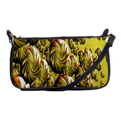 Melting Gold Drops Brighten Version Abstract Pattern Revised Edition Shoulder Clutch Bags by Simbadda