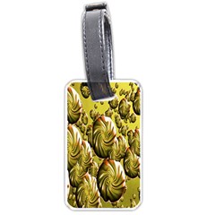 Melting Gold Drops Brighten Version Abstract Pattern Revised Edition Luggage Tags (one Side)  by Simbadda