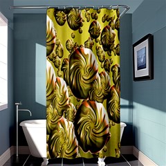 Melting Gold Drops Brighten Version Abstract Pattern Revised Edition Shower Curtain 36  X 72  (stall)  by Simbadda