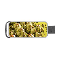 Melting Gold Drops Brighten Version Abstract Pattern Revised Edition Portable Usb Flash (one Side) by Simbadda