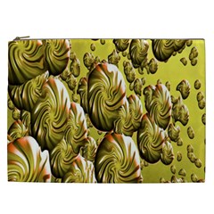 Melting Gold Drops Brighten Version Abstract Pattern Revised Edition Cosmetic Bag (xxl)  by Simbadda